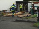3.10.2011 Person verschuettet Bad Honnef THW Feuerwehr im Einsatz